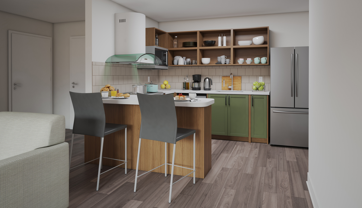 Furnam University kitchnette 01