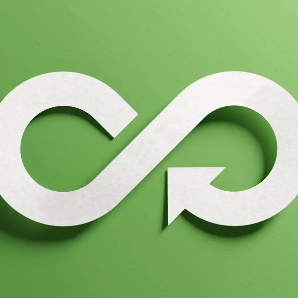 Recycling green background