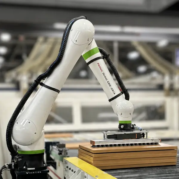 Cobot with blurred background