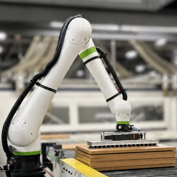 Cobot with blurred background no brand
